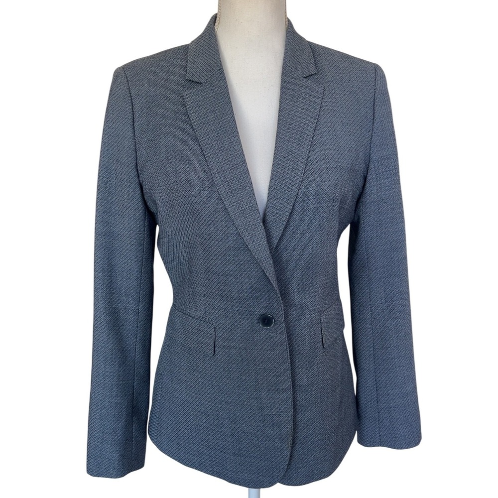 REISS Wool blend jacket blazer with zipper sleeves US 8